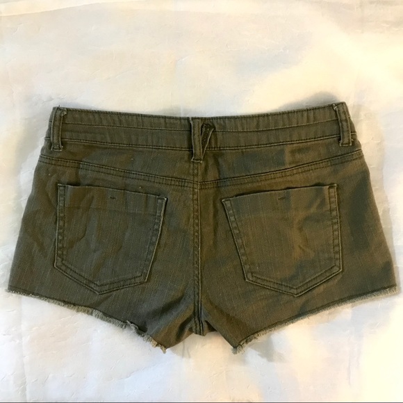 Tilly’s Olive Green Shorts with Crochet Detailing - Picture 9 of 12